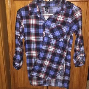 Rue 21 button up plaid